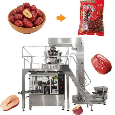 Red Jujube Premade Pouch Packing Machine Speed 16-60 Bags /Min