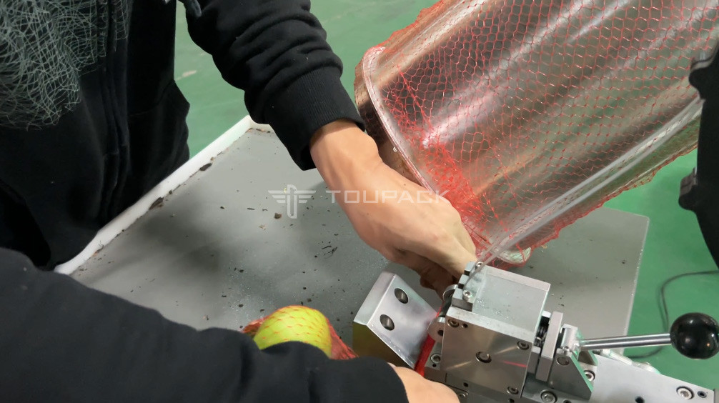 공장 산업 반자동 망 망 가방 무게 계산 망 절단 포장 기계 바나나 과일