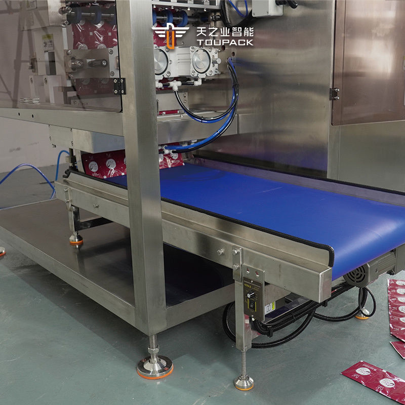 다중 레인 4면 밀봉 액체 페이스트 기계 커피 샴푸 포장기 스틱 팩 향신료 방습제 포장기 젤 스틱 포장기 액체용