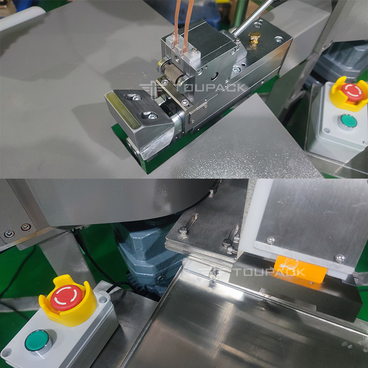 포지 된 소시지 과일과 채소 젤리 포지 포장 기계 반 자동 네트워크 포지 기계