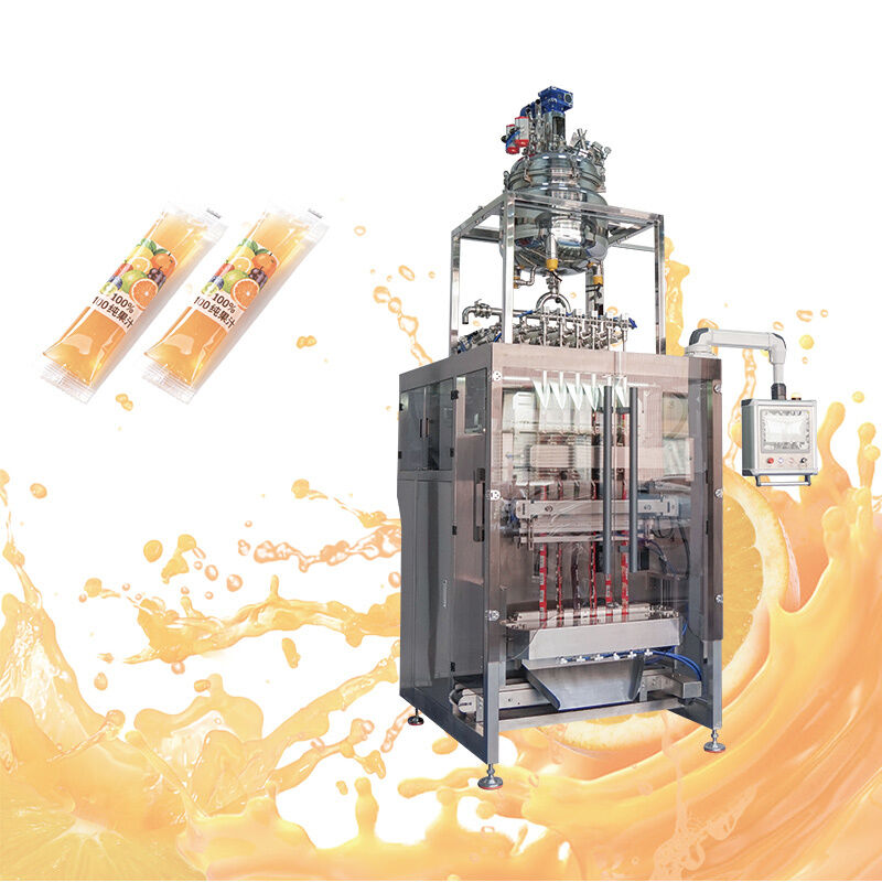 자동 멀티 레인 50ml 100ml 액체 파우치 과일 주스 아이스 롤리 팝 젤리 스틱 스트립 파우치 포장기