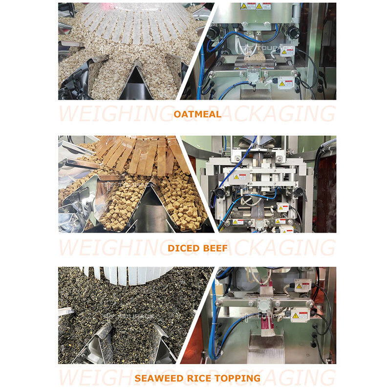 스낵, 견과류, 과립 5-200g용 자동 베개 포장기, 고속 식품 포장 장비
