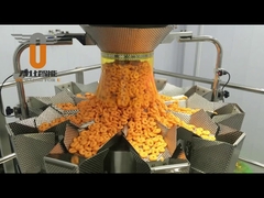 How to weighing and packing puffed food?