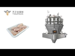 완전히 자동 냉동 닭 날개 트레이 포장 라인, 정확하게 TOUPACK 나사 멀티헤아에 의해 무게